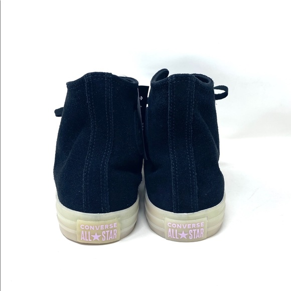 Converse Chuck Taylor AS Hight Top Suede Black Casual Sneakers Mens Size 166138C - Picture 5 of 9